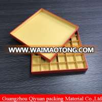 Golden Tray Empty Luxury Chocolate Box Paper Handmade Chocolate Packaging Box For Gift