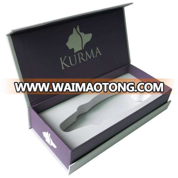 luxury recycled custom printed magnetic flap closure cosmetic paper gift box packaging